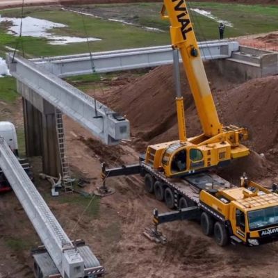 Montaje puente autopista Buenos Aires – La Plata